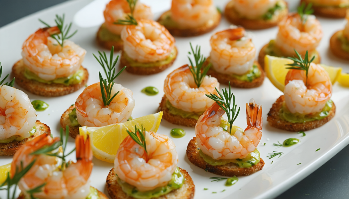 savourez des délices marins avec nos petites bouchées de crevettes, parfaites pour un apéritif gourmand et convivial.