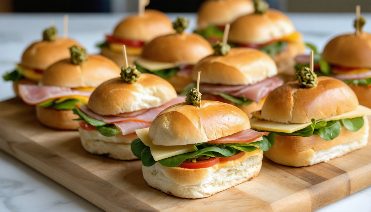 découvrez nos navettes apéritives : des mini sandwichs gourmands, moelleux et aux saveurs variées, parfaits pour un apéritif convivial et délicieux.