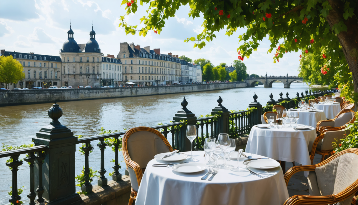 explorez orléans en bords de loire et découvrez les meilleures adresses pour déguster un repas savoureux avec une vue imprenable sur la loire.