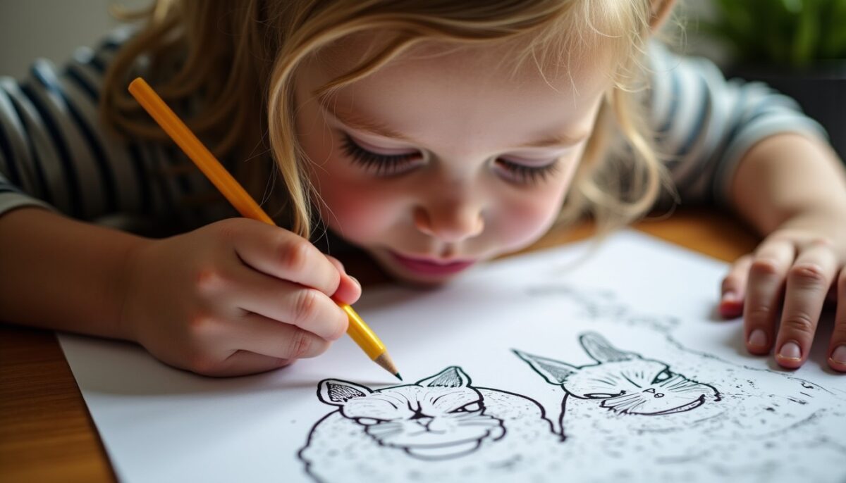 Coloriages de chats à imprimer : 5 dessins simples pour divertir les enfants à la maison