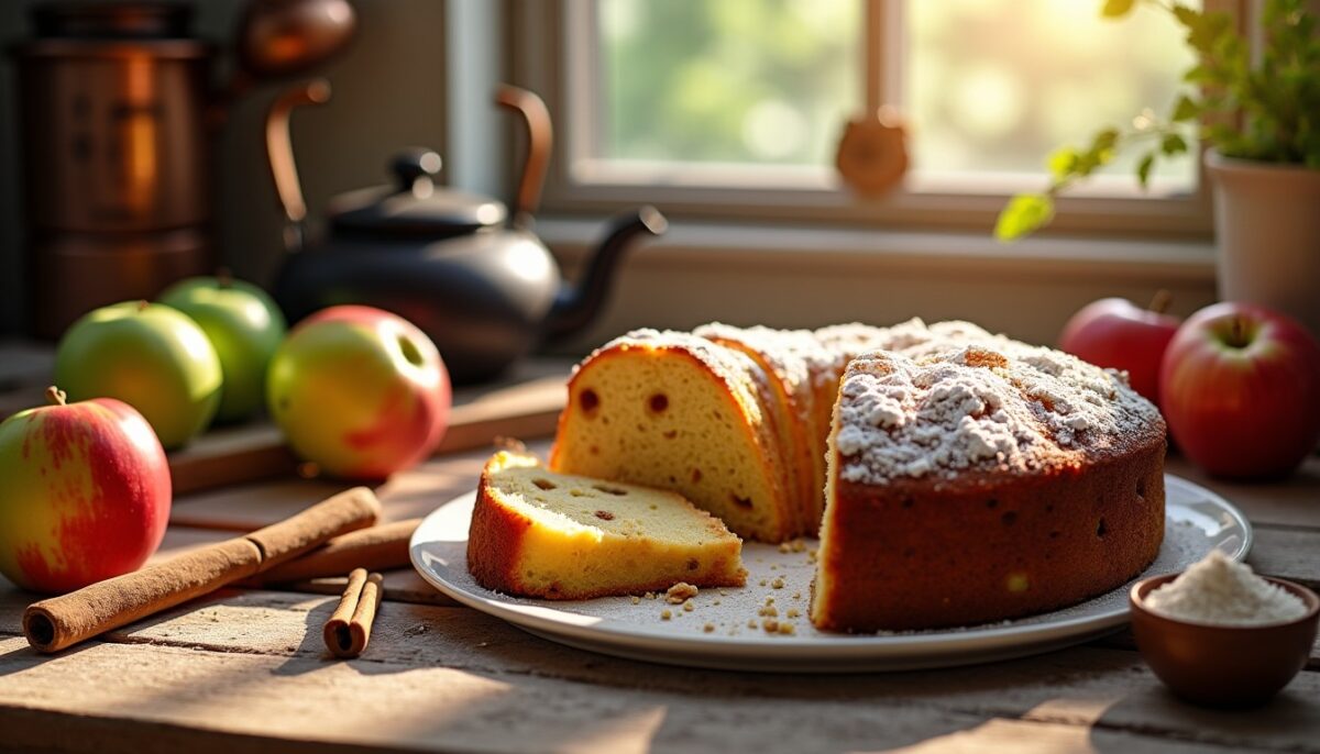 Délicieux gâteau aux pommes moelleux : une recette simple à faire chez soi