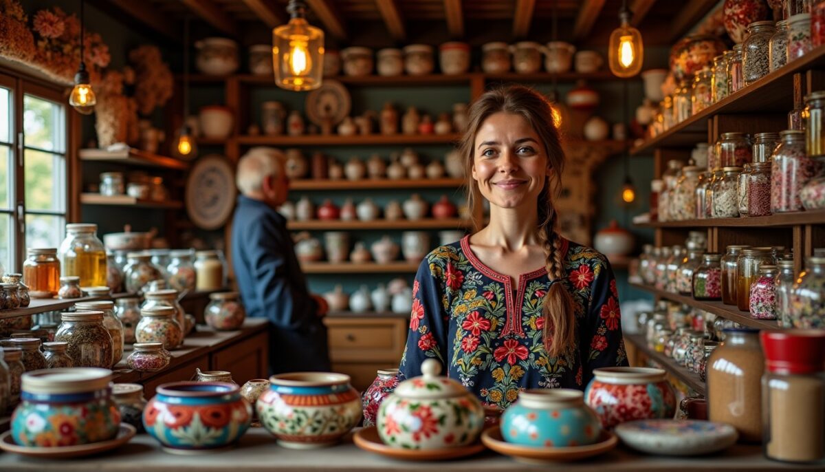 Découvrez un magasin roumain : trésors traditionnels et saveurs authentiques à savourer